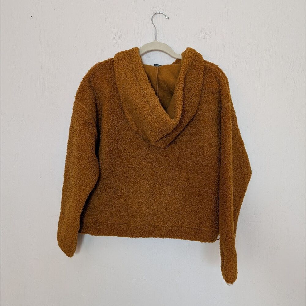 Wild Fable - Women's Size XS Half-Zip Sherpa Anorak Jacket - Rust Color NEW - Picture 5 of 6